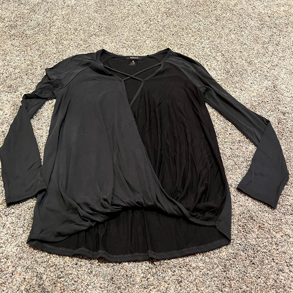 Grey crossover long sleeve - so cute!!